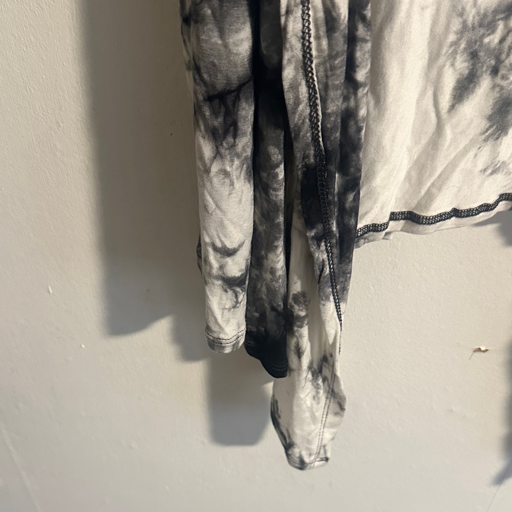 Sleeveless Hooded Tie-Dye Duster Vest - Picture 3 of 5